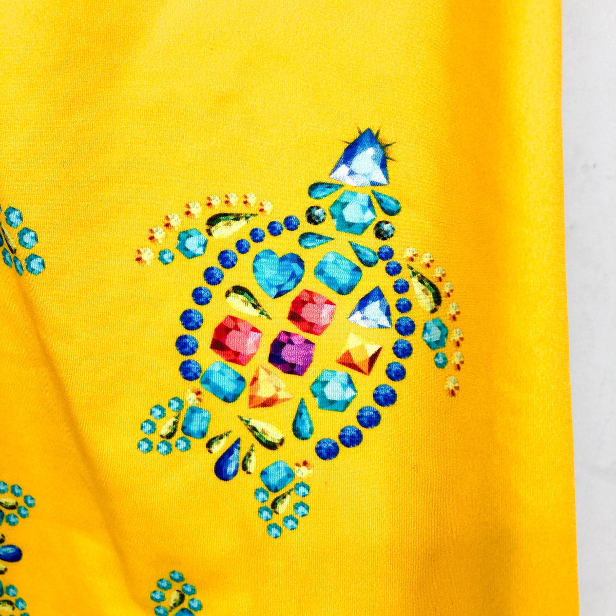 VILEBREQUIN Girl's Vendome Turtle Gim One Piece 10ANS Yellow Cross Back NWT