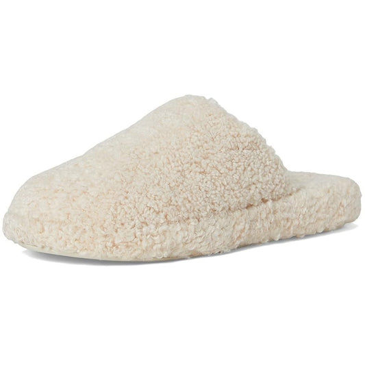 FitFlop Womens Iqushion D-Luxe Padded Teddy Mules US 9 EU 41 Cream Beige NIB