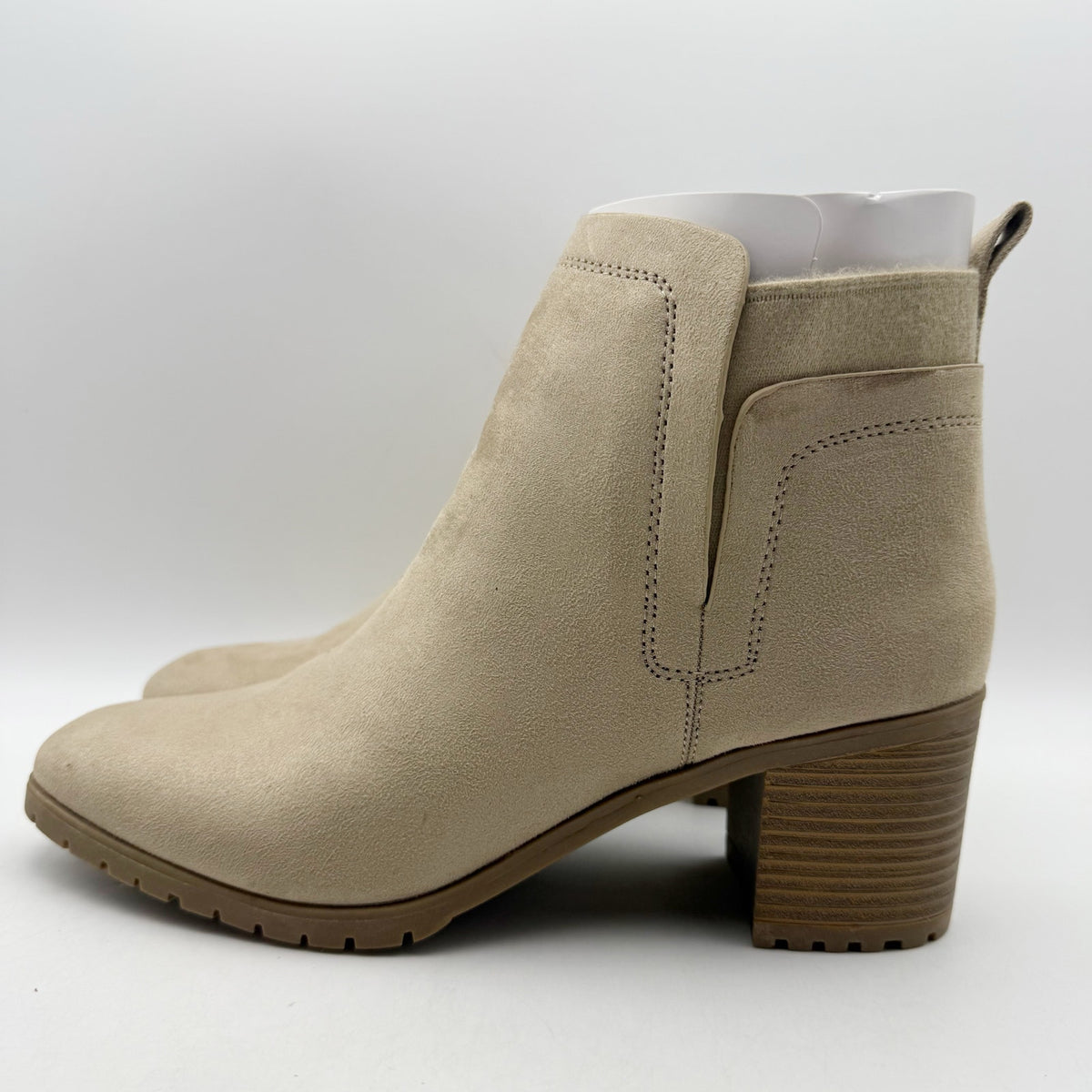 LifeStride Womens Maggie Ankle Booties Size 10 M EU 41 Light Brown NIB