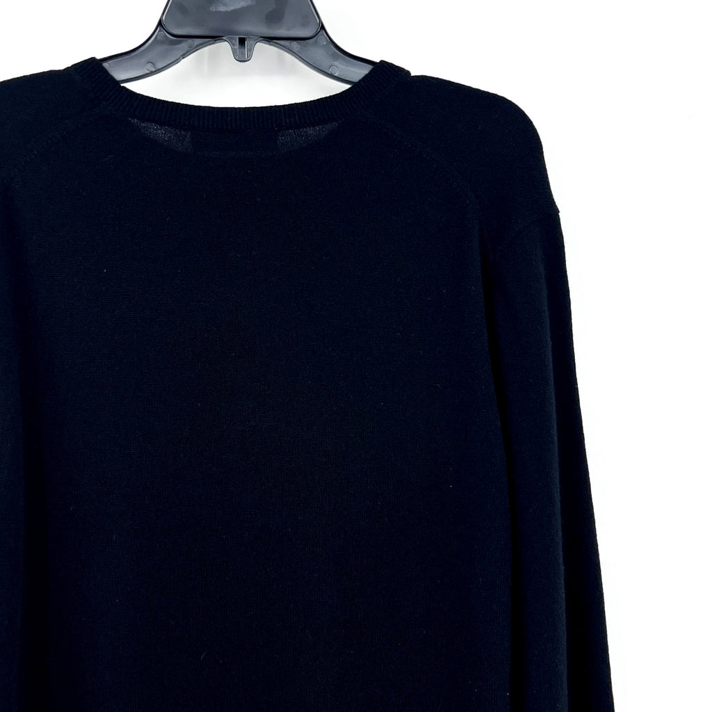 EVERLANE Women's The Classic Crew Cashmere Sweater Large Black NWT