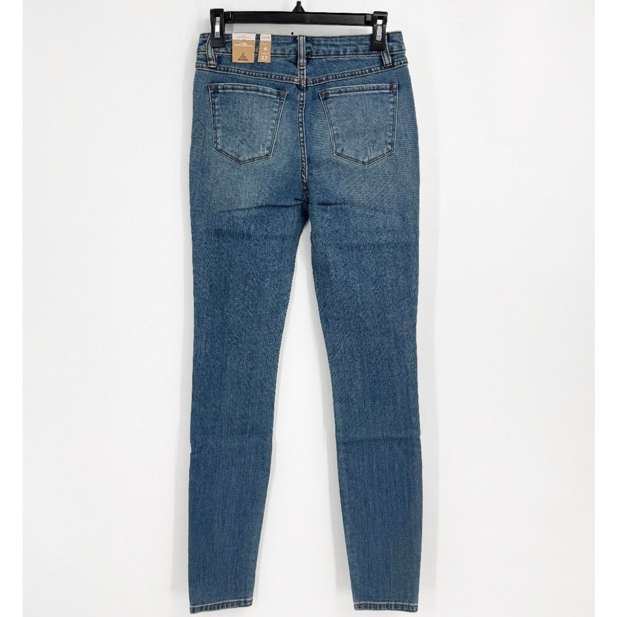 PRANA Womens Sienna Jeans 27x33 US 4 Tall True Blue Mid Rise Stretch Denim NWTf