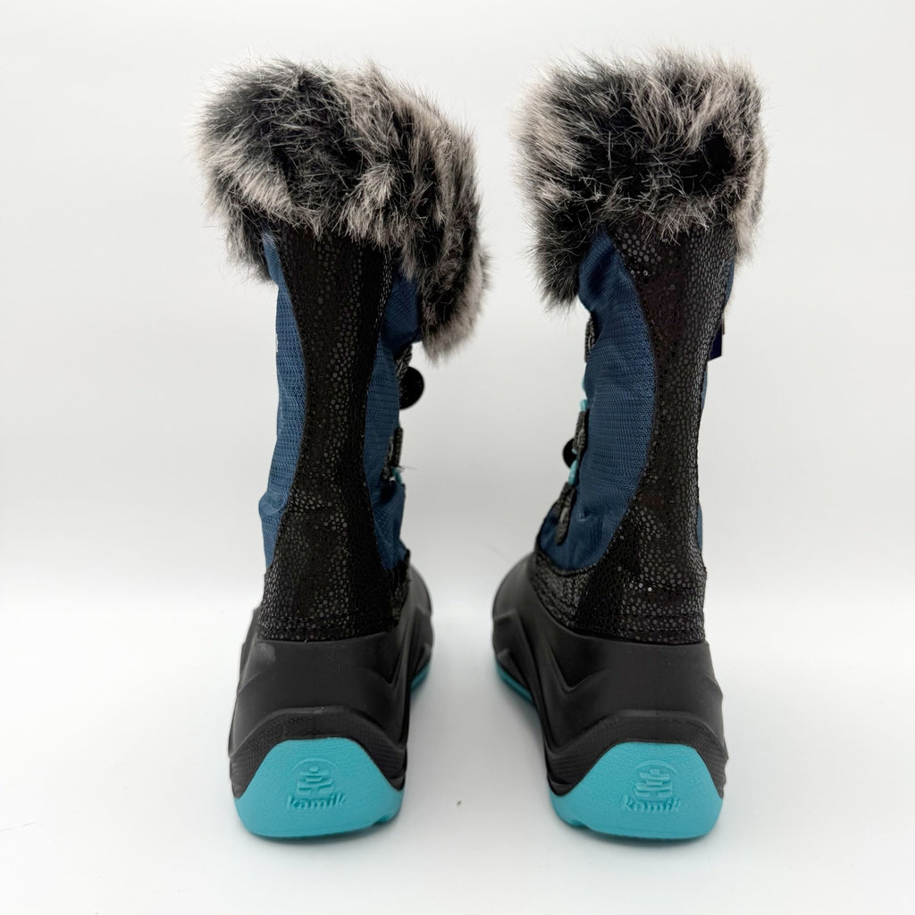 Kamik Kids Girls Powdery 3 Snow Boots US 12 EU 30 Navy Blue Black Waterproof NIB