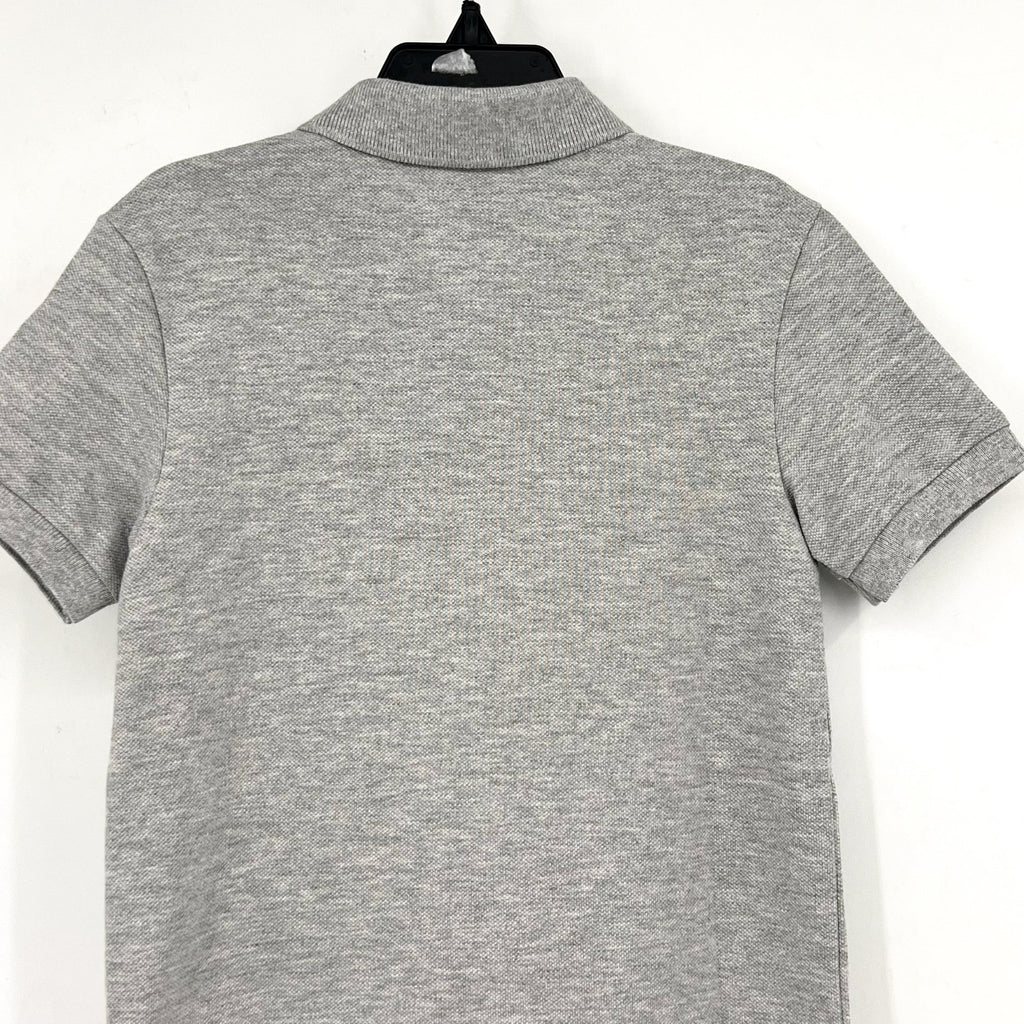 LACOSTE Kids Short Sleeve Classic Pique Polo Shirt SIZE 5 Grey NWT
