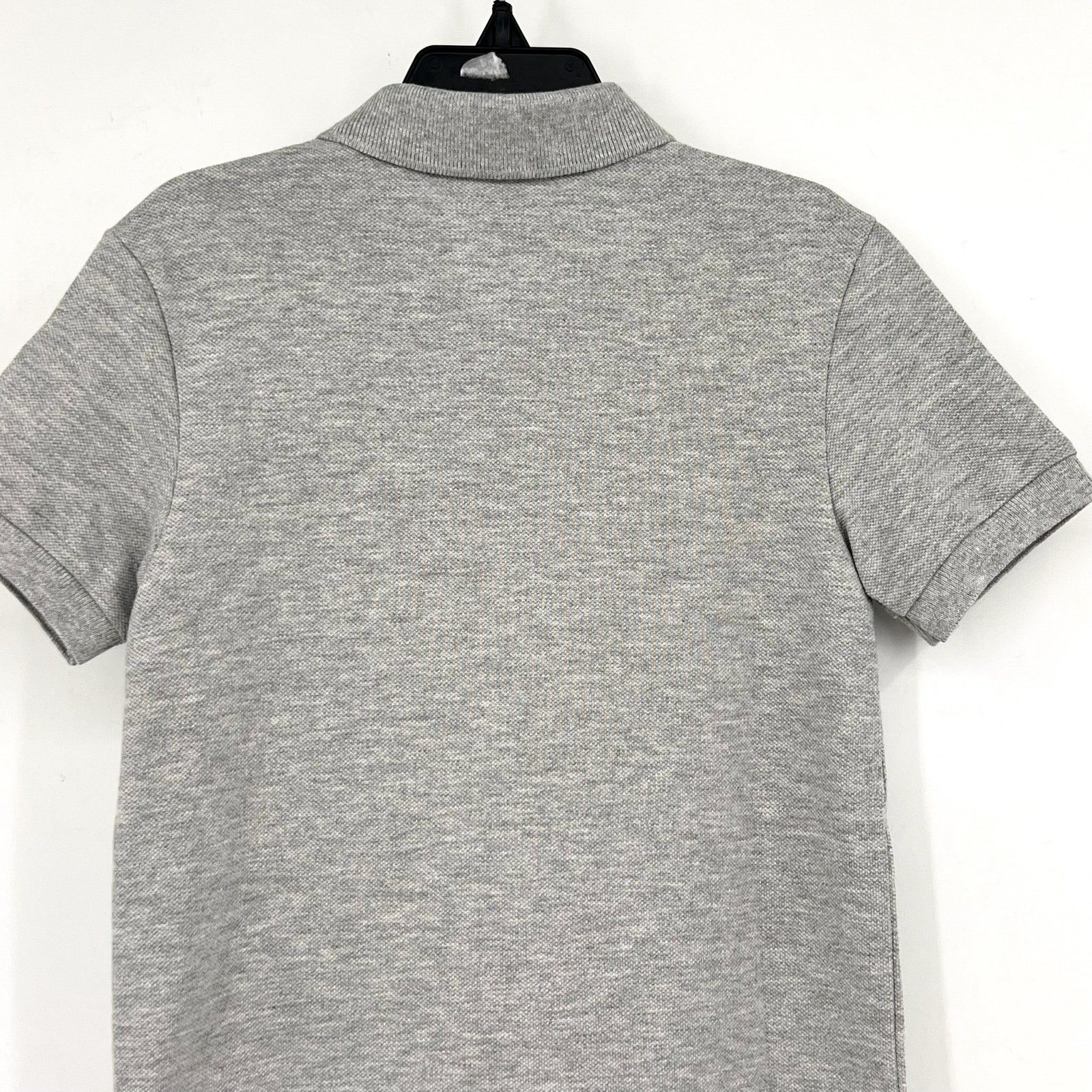 LACOSTE Kids Short Sleeve Classic Pique Polo Shirt SIZE 5 Grey NWT