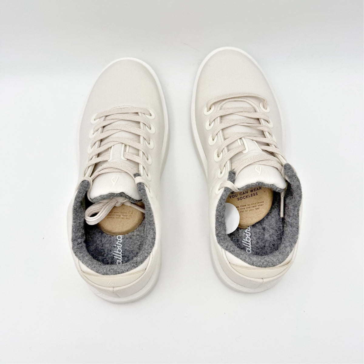 AllBirds Womens Piper Casual Sneakers Size 9 EU 39 White Merino Wool Woven NIB