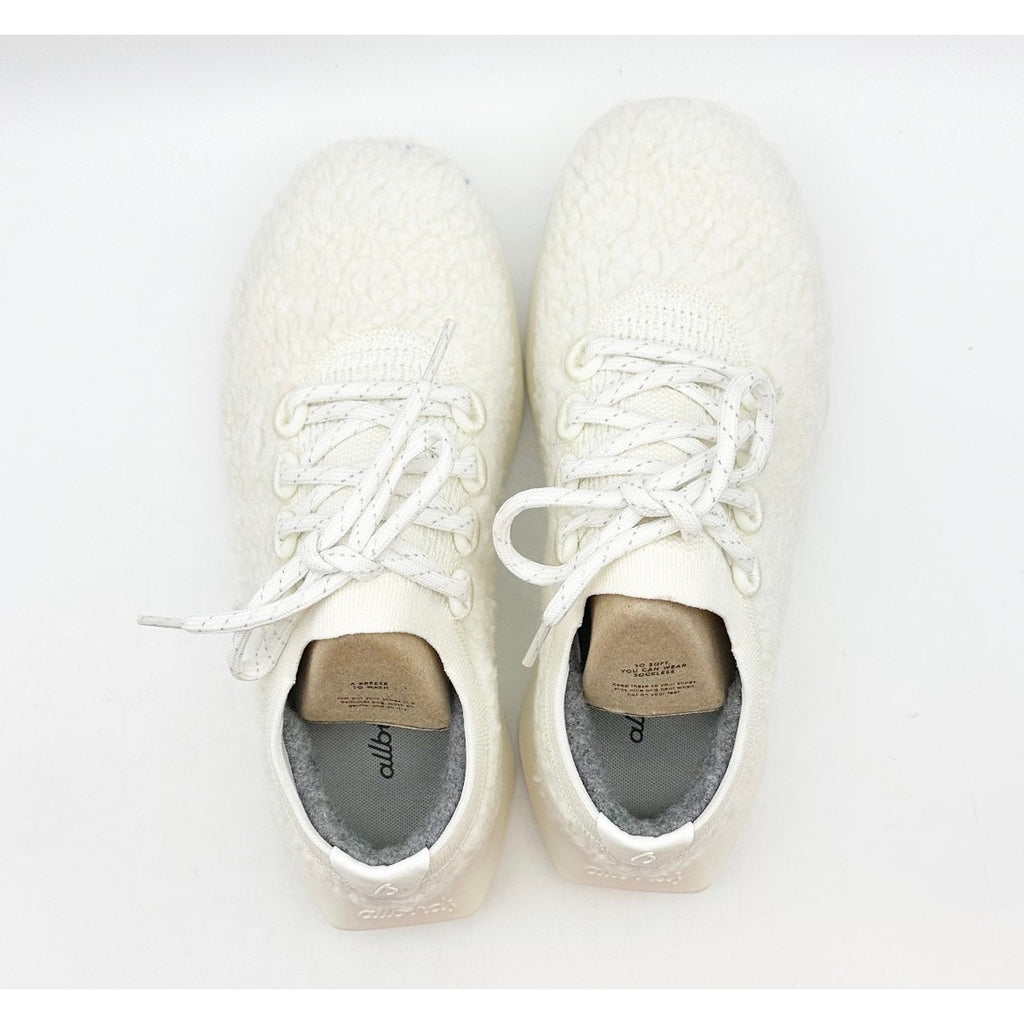 AllBirds Women's Wool Dasher 2 Fluffs Sneaker Size 7 EU 37 Natural White NIB