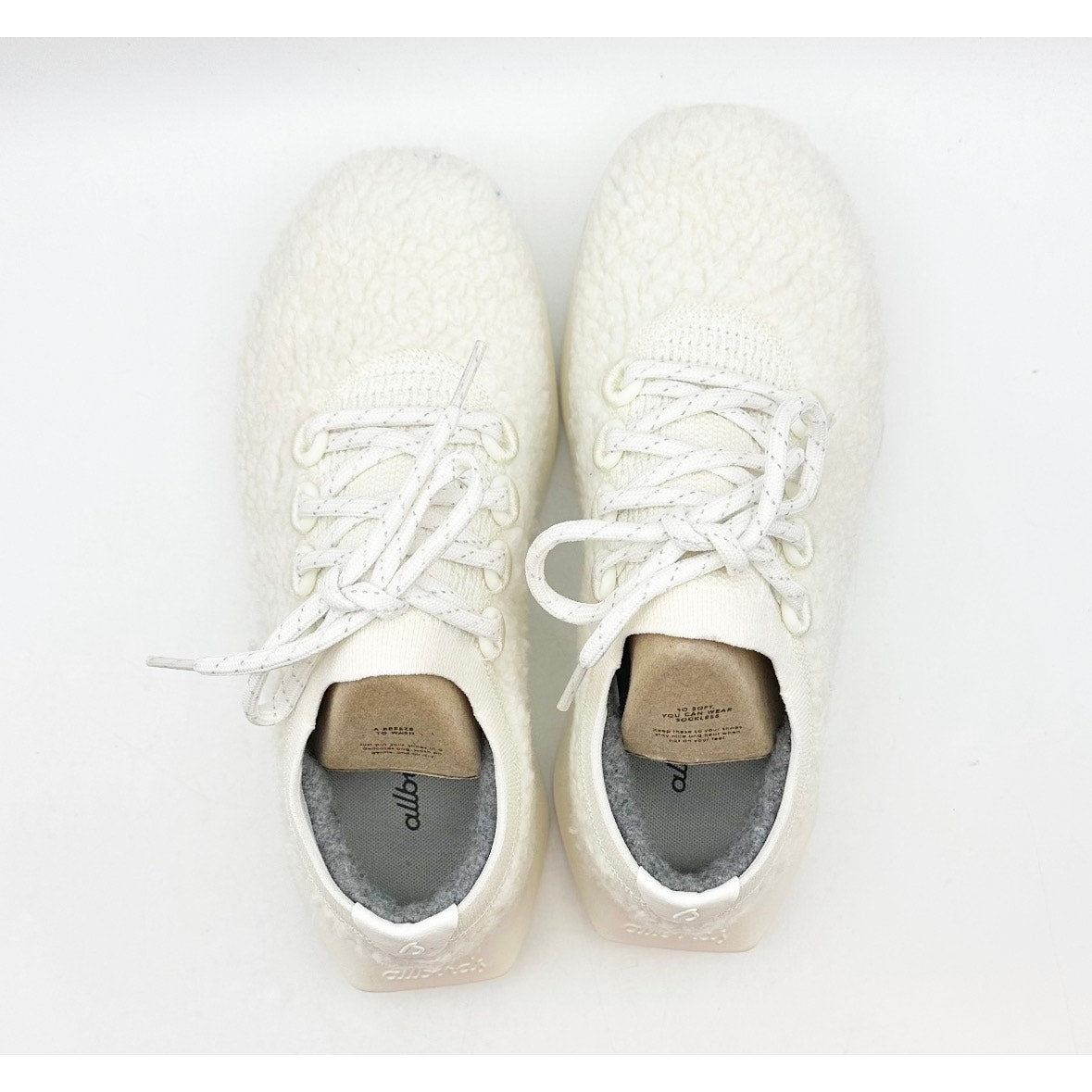 AllBirds Women's Wool Dasher 2 Fluffs Sneaker Size 7 EU 37 Natural White NIB