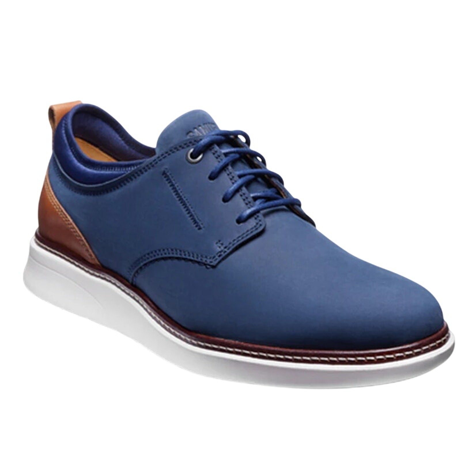Samuel Hubbard Mens Rafael Lace Up Sneakers US 11.5 Wide Blue Navy Nubuck NWOB