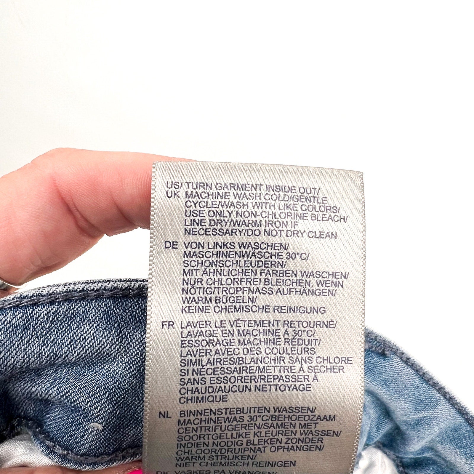 NYDJ Womens Margot Girlfriend Jeans Size 28W PETITE Kingston Blue NWT