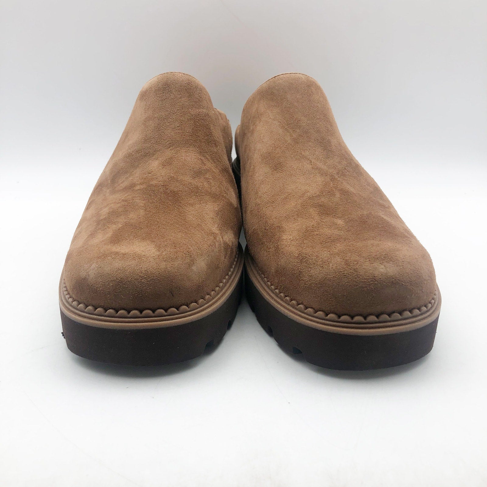 Vionic Womens Fairfax Clogs US 10 EU 41 Brown Suede Slip On NIB