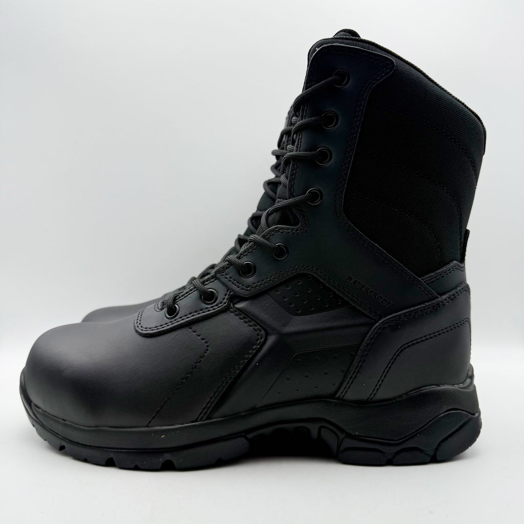 Battle Ops Mens 8” CT Tactical Duty Boot Size 9 Black Leather Waterproof NIB