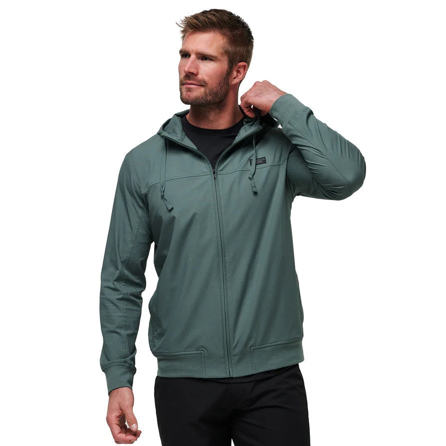 TRAVIS MATHEW Mens Wanderlust Hoodie 3XL Balsam Green Heater Sweatshirt NWT