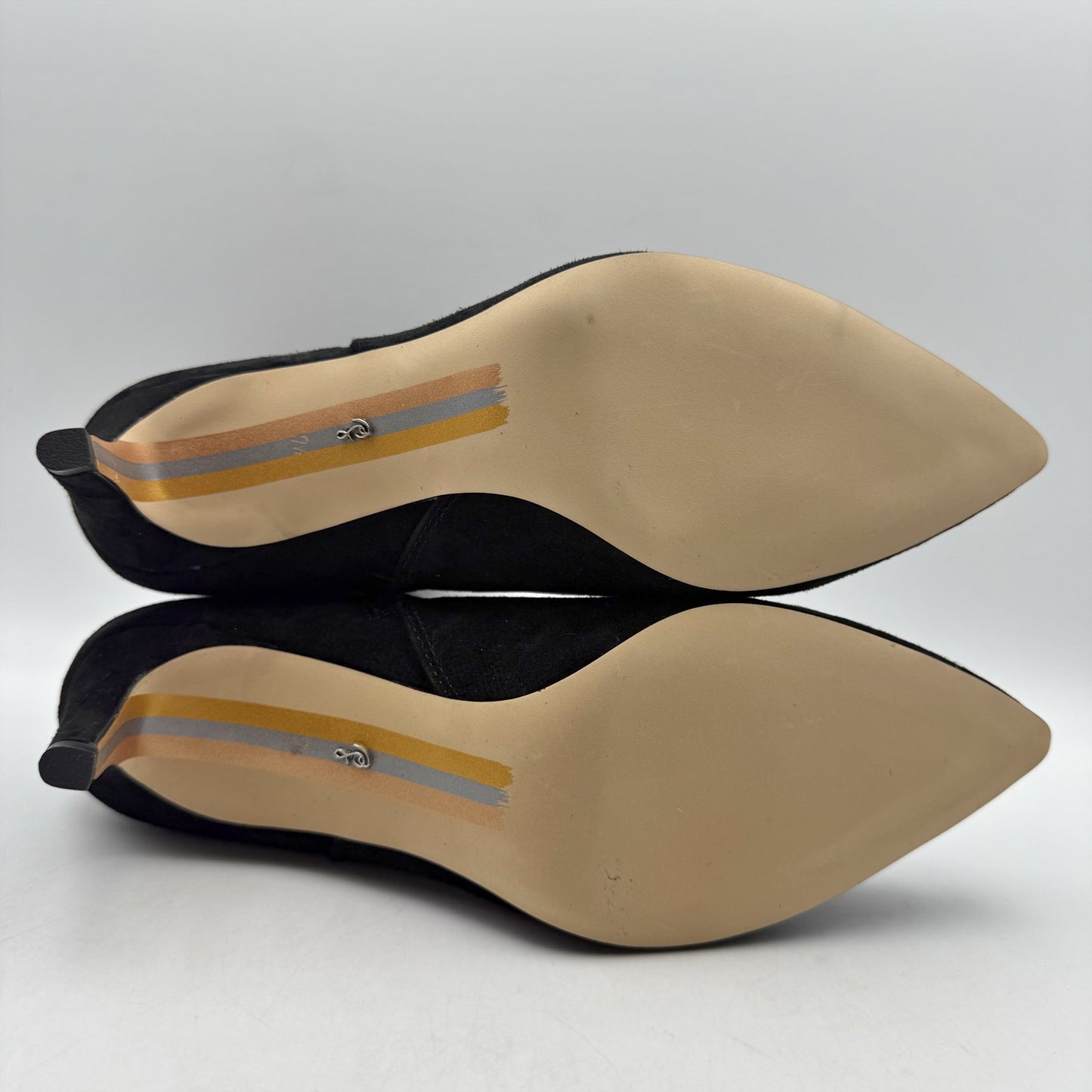 Sam Edelman Womens Ulissa Luster Ankle Bootie US 7.5 Black Suede Rhinestone NWOB