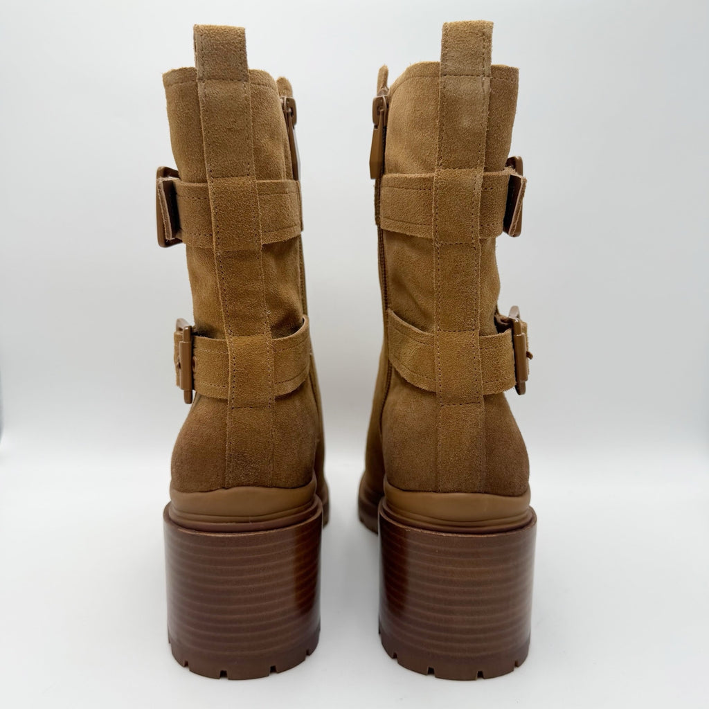 Naturalizer Womens Trina Heeled Boots Size 10 M EU 41 Brown Suede NIB