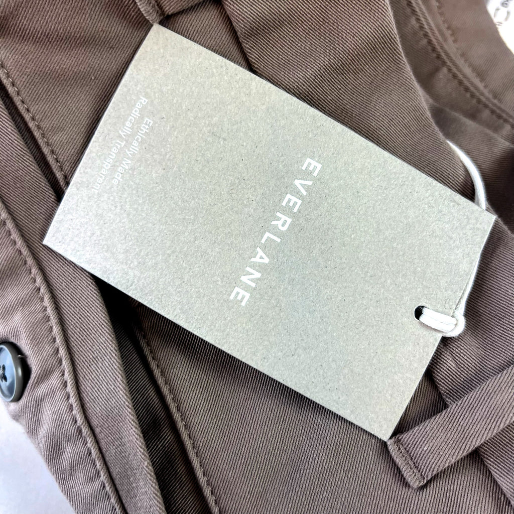 EVERLANE Men's Uniform Performance Chino 34x30 Tan Abalone Slim Fit Pants NWT