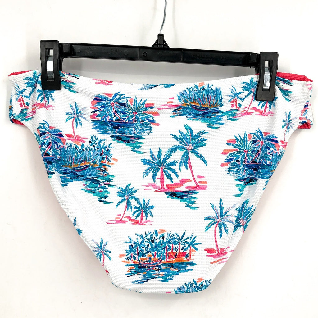 TOMMY BAHAMA Island Cays Tropical Rev Hipster Bikini Bottoms Small White NWT