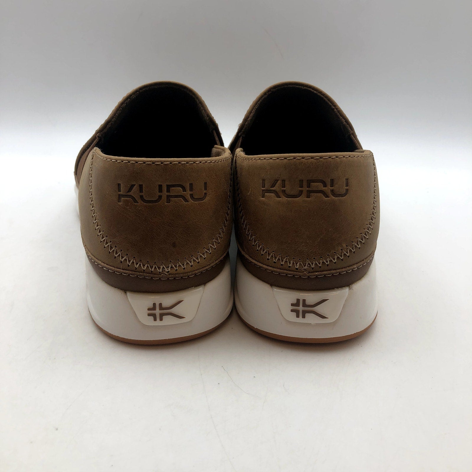 KURU Womens Roam Atla Slip On Sneakers Size 6 Cognac Brown Leather NIB
