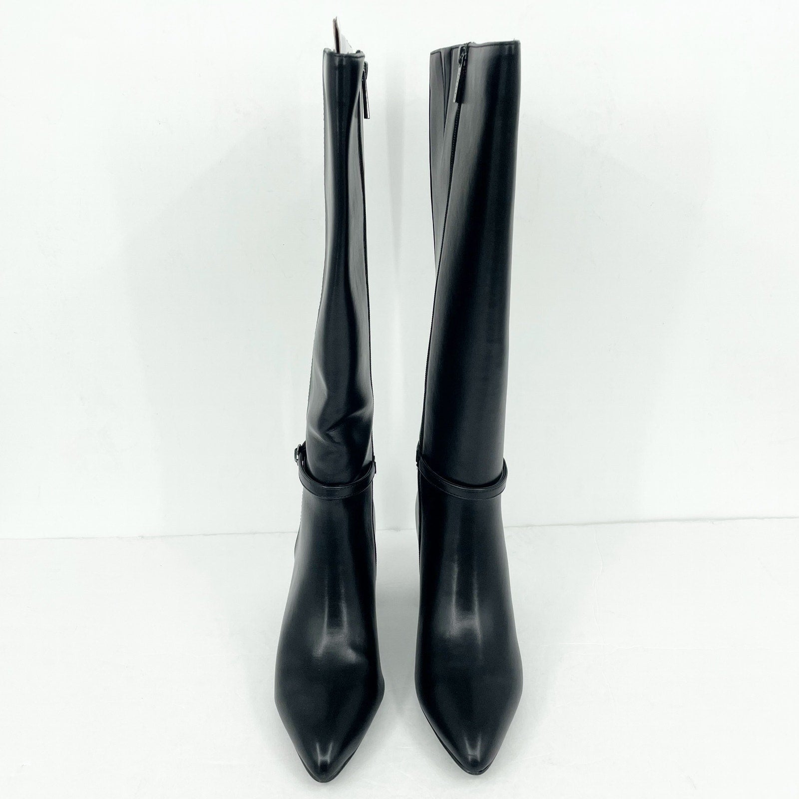 Anne Klein Womens Brenice Knee High Tall Boots Size 9 Vegan Leather NIB