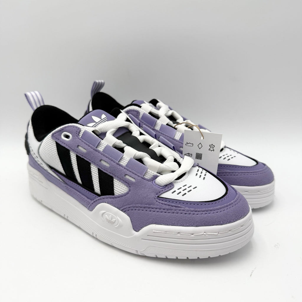 Adidas Originals Big Kids Adi2000 Sneakers Size 5 Purple White Leather NWT