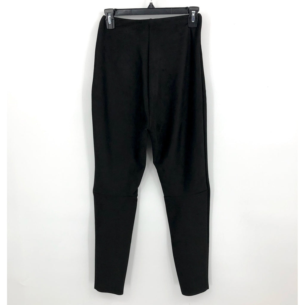 COMMANDO Women's Faux Suede Leggings Medium Black High Rise Stretch NWT