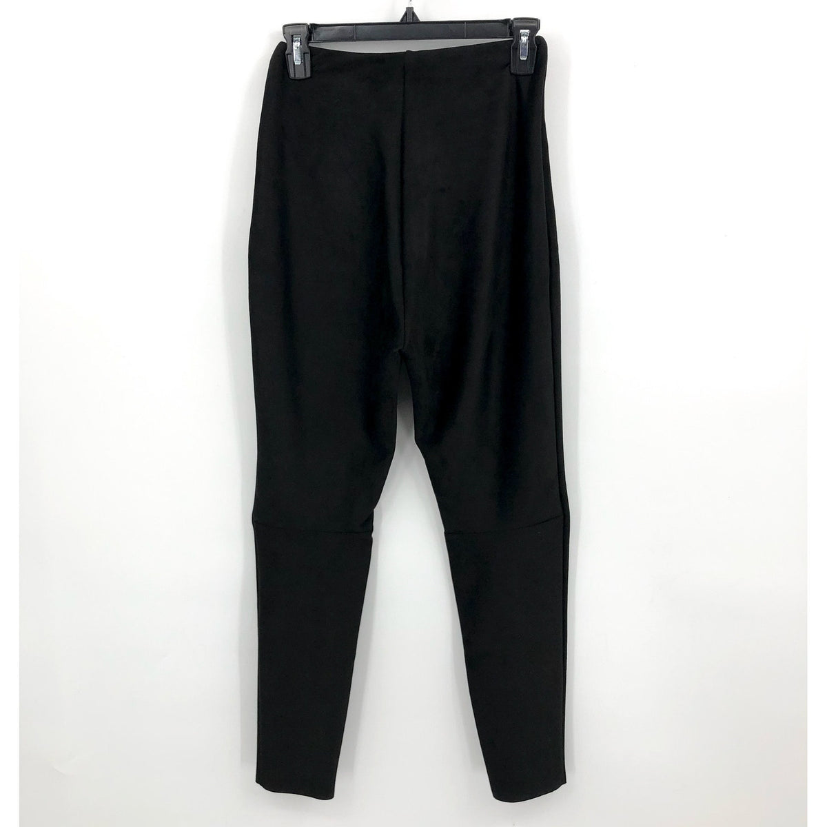 COMMANDO Women's Faux Suede Leggings Medium Black High Rise Stretch NWT