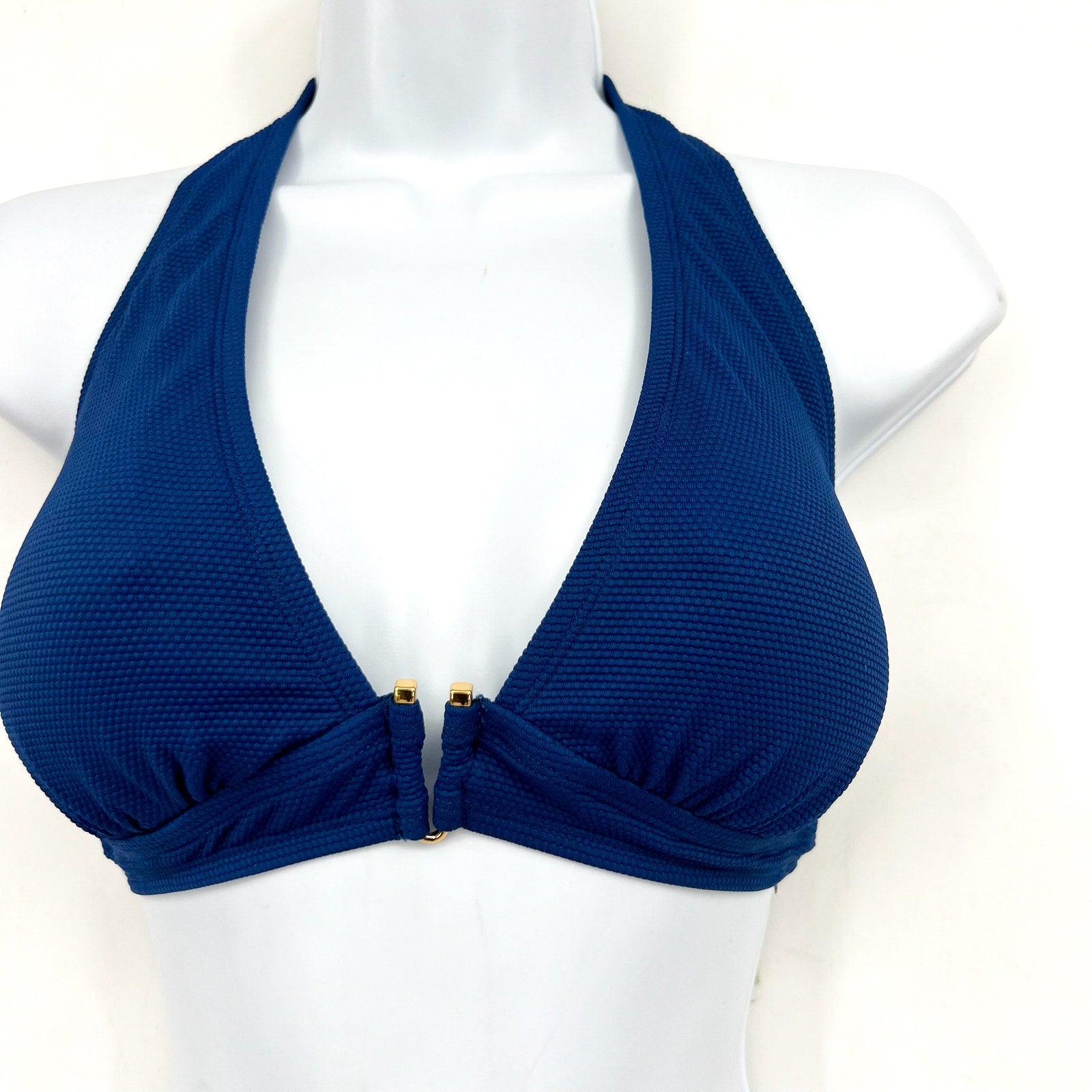 TOMMY BAHAMA Women's Island Cays Halter Bikini Top Medium Blue Indigo Tide NWT