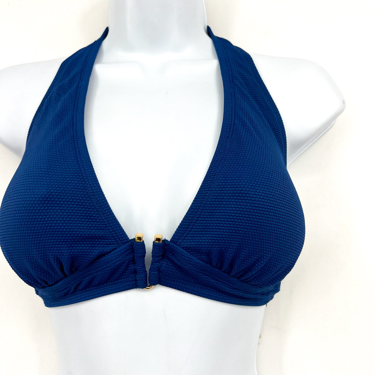 TOMMY BAHAMA Women's Island Cays Halter Bikini Top Medium Blue Indigo Tide NWT