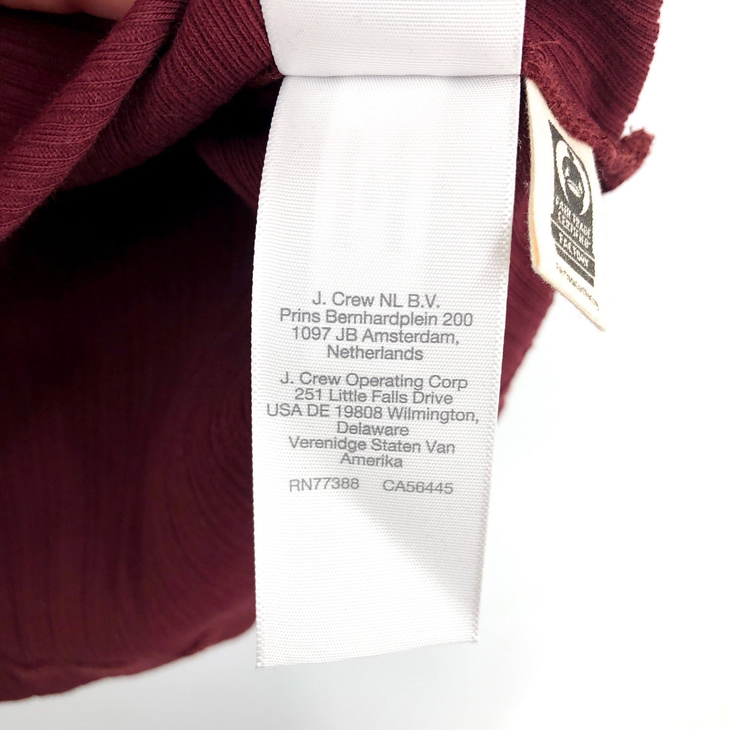 MADEWELL Womens Ribbed Mockneck Tank Top Medium Red Cabernet NT679 NWT