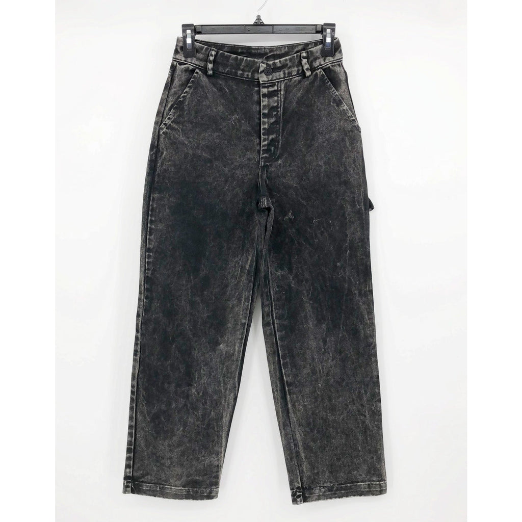 LACAUSA Women's Aiden Trouser Jeans Size 10 Black Mineral Wash Mid Rise NWT