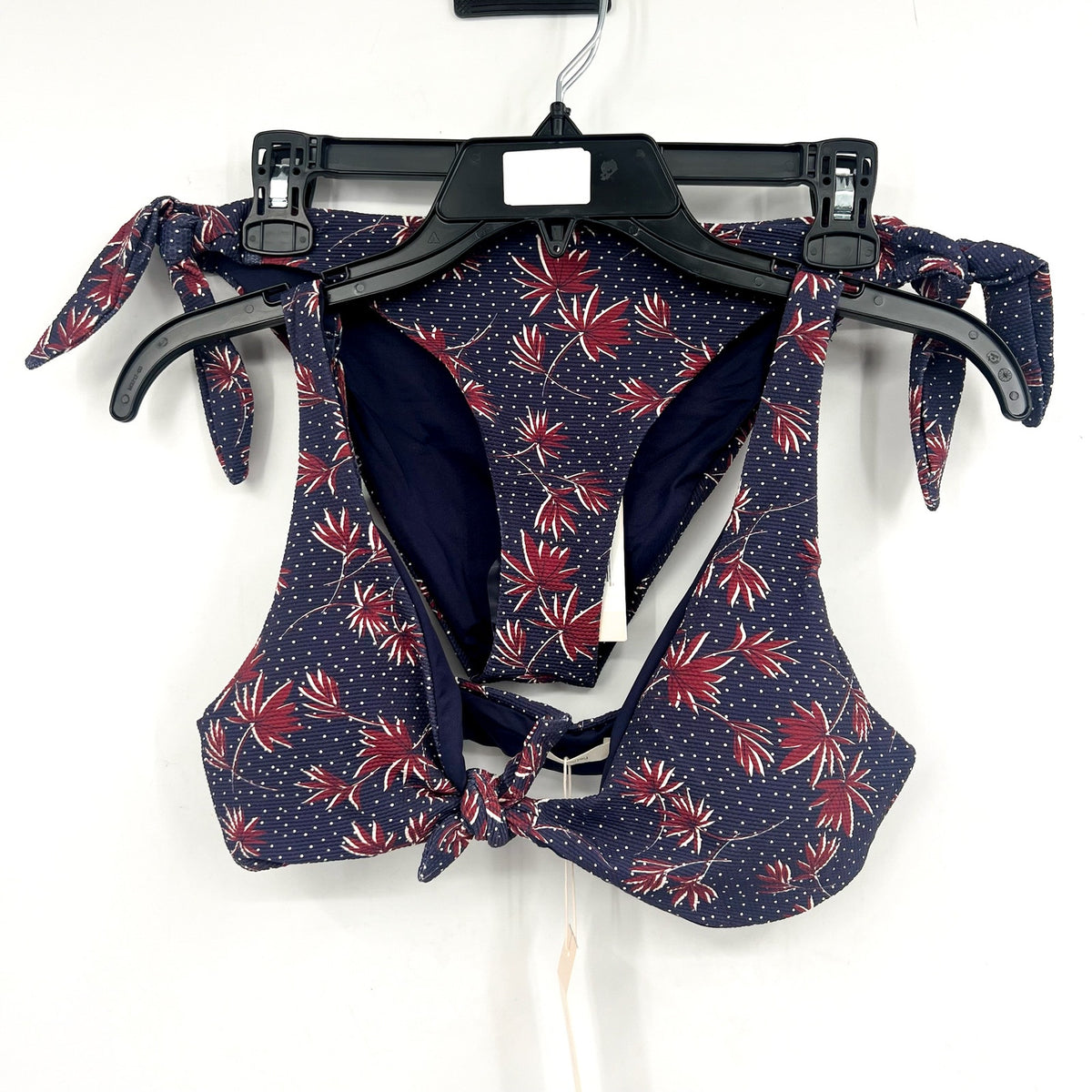 EBERJEY Botanico Cassidy & Ursula Bikini Set Medium Blue Peacoat Brick NWT