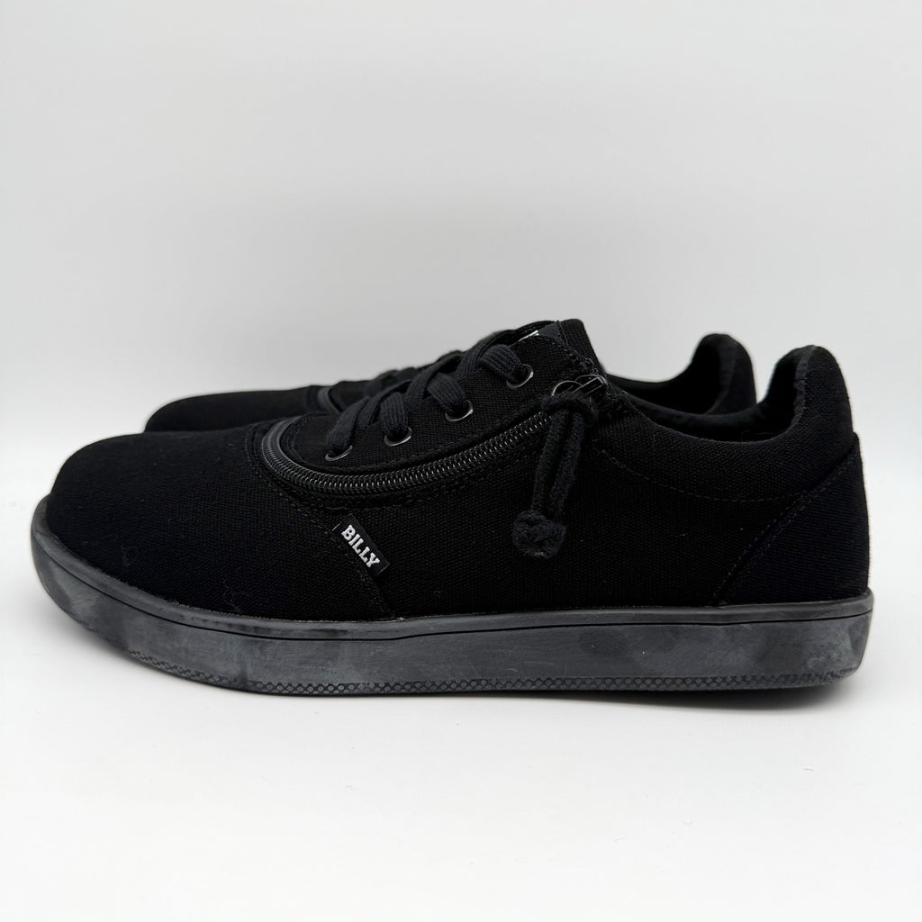 BILLY Footwear Mens Low Top ll Sneakers US 10.5 Wide EU 43.5 Black NIB