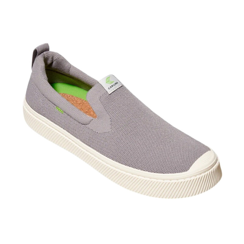 Cariuma Mens IBI Slip On Sneakers US 11.5 EU 45 Grey Knit Bamboo NIB