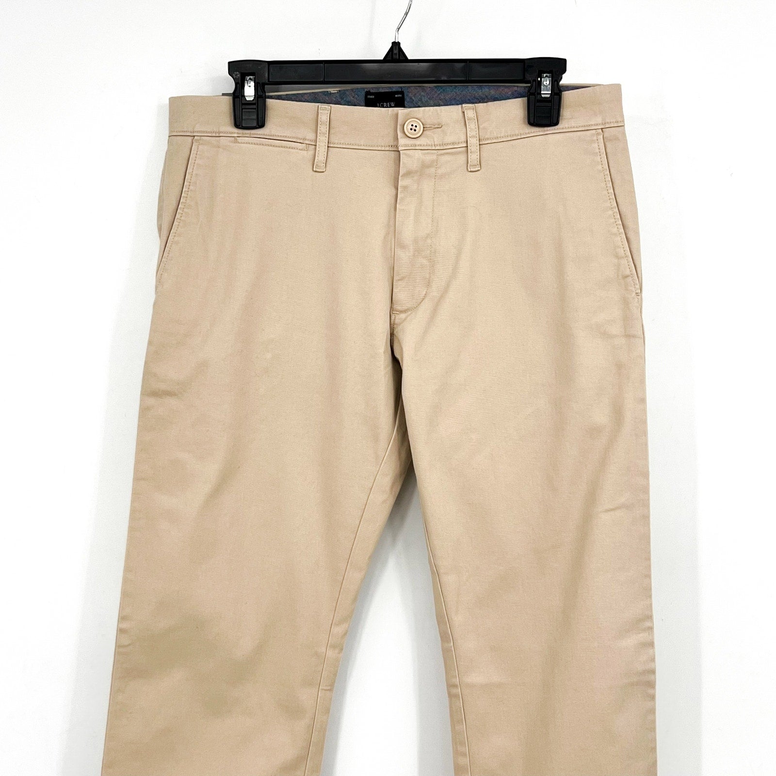 J.CREW Mens 484 Slim-fit Stretch Chino Pants 30x30 Tan Weathered Chino AR885 NWT