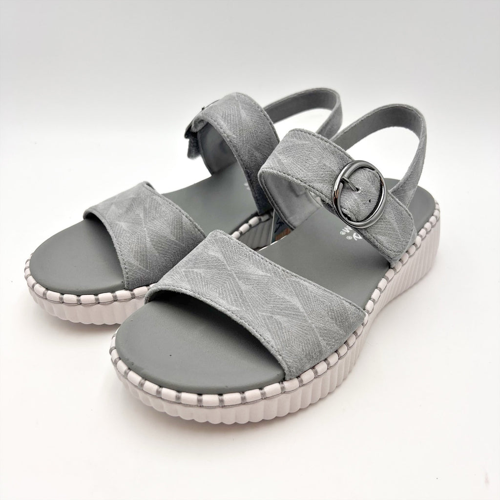 SKECHERS Womens Wilshire Boulevard Illusion of Love Sandals Size 9 Grey NIB