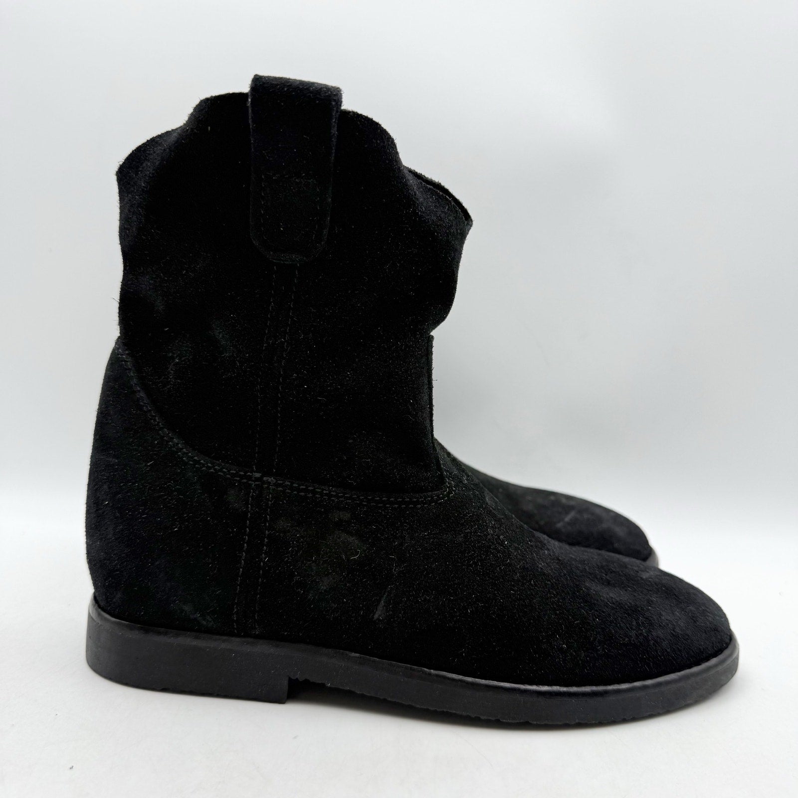 RE/DONE Womens 60s Camarguaise Ankle Boots EU 36 US 6 Black Suede NWOB