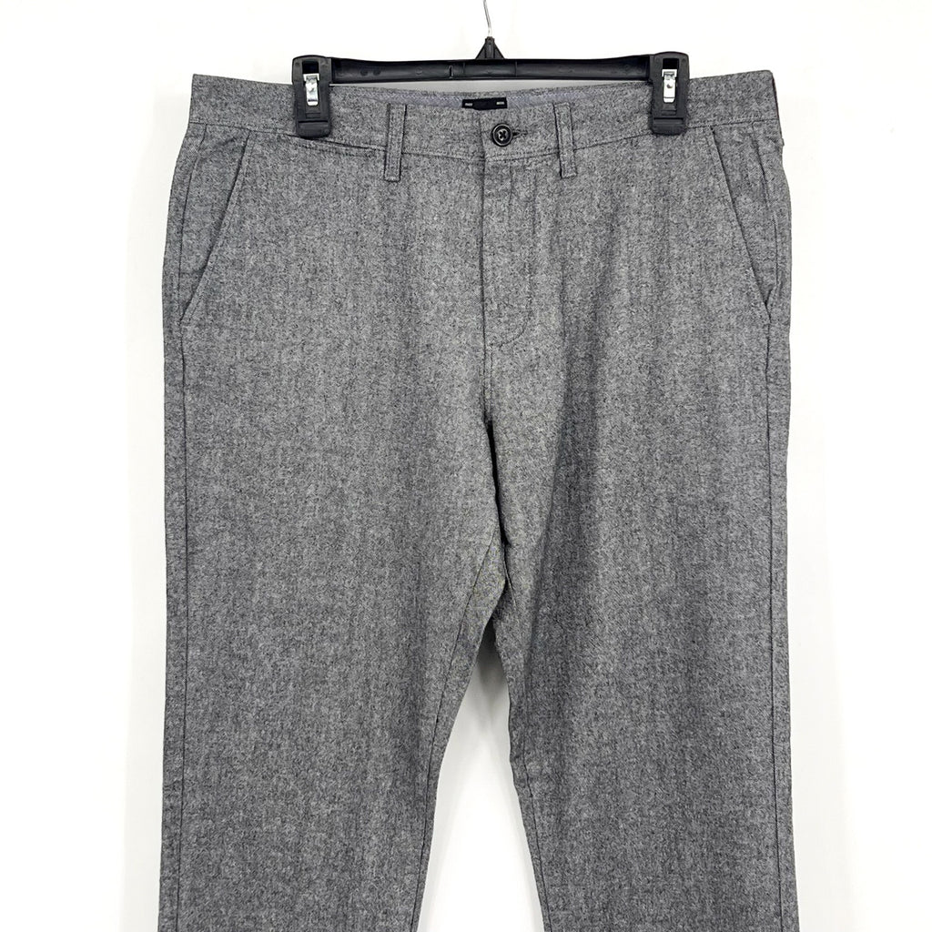 J.CREW Mens 770 Straight-Fit Tech Pants 33x32 Charcoal Gray Midweight BU844 NWT