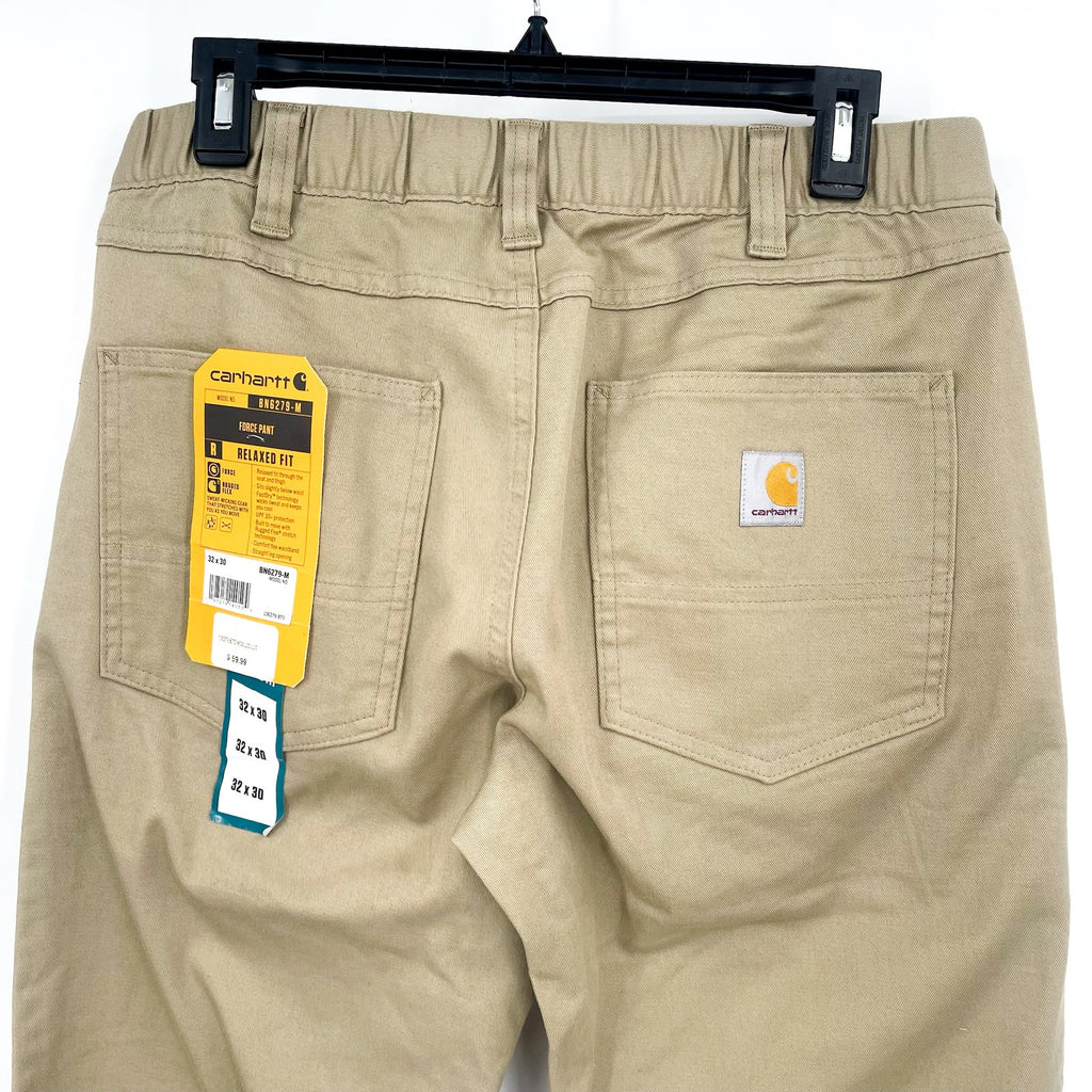 CARHARTT Men's Force Relaxed Fit Utility Pants Size 32x30 Tan Sand Dune NWT