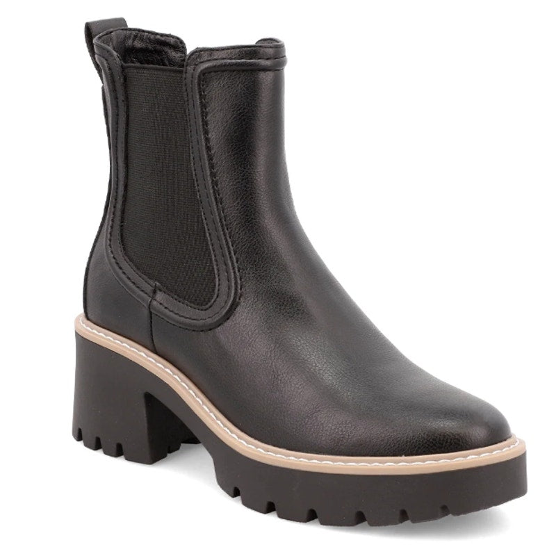 Mia Womens Noylynn Chelsea Boots US 9 M EU 40 Black Vegan Leather NIB