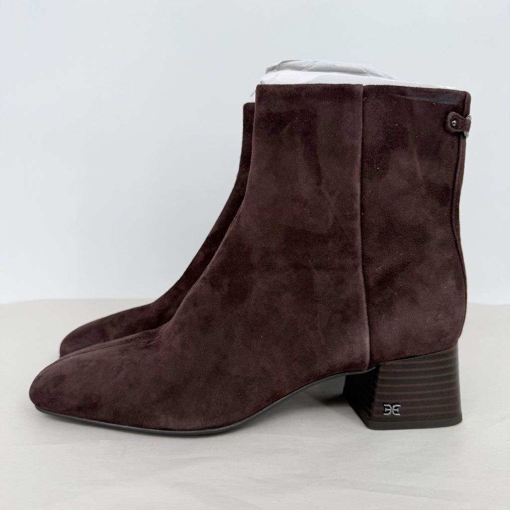 Sam Edelman Womens Paige Ankle Boots US 9 M Brown Suede NWOB