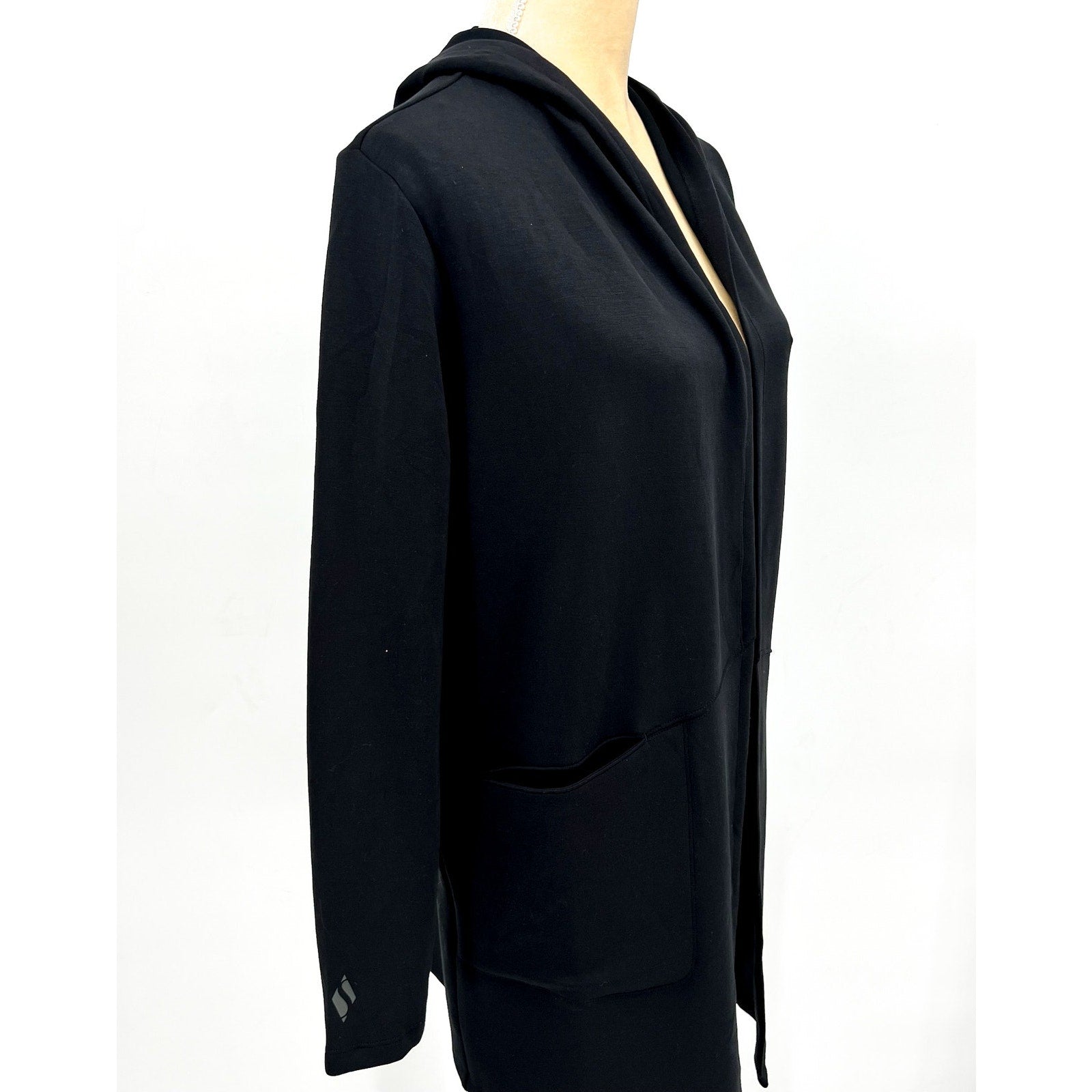 SKECHERS Women's Skechluxe Elevate Restful Hoodigan Jacket Medium Black NWT