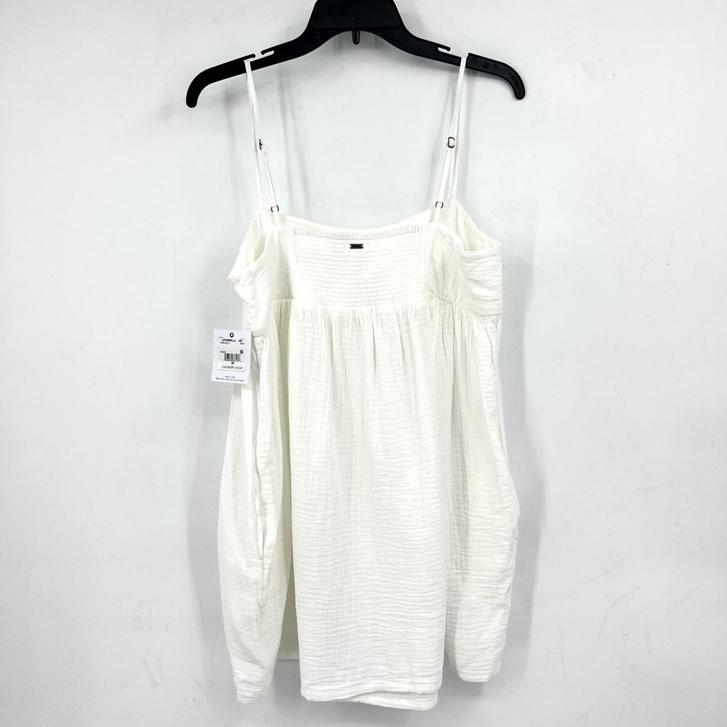 O'NEILL Women's Hadia Mini Slip Dress Medium White Gauze Lightweight Summer NWT