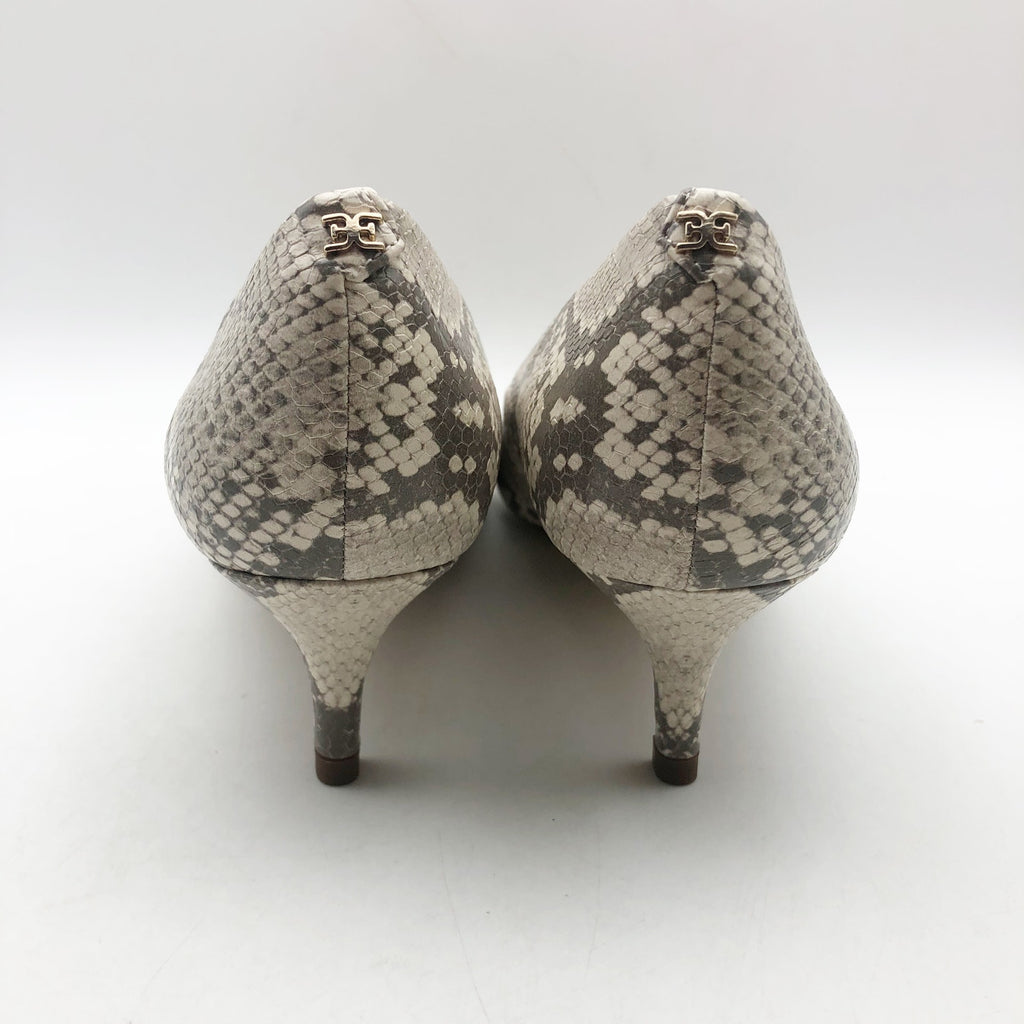 Sam Edelman Womens Dori Pumps US 10 M EU 41 Taupe Snake Print Slip On NIB
