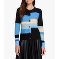 NIC+ZOE Womens Mid-Day Mix Cardigan Sweater Small Blue Multi NWT