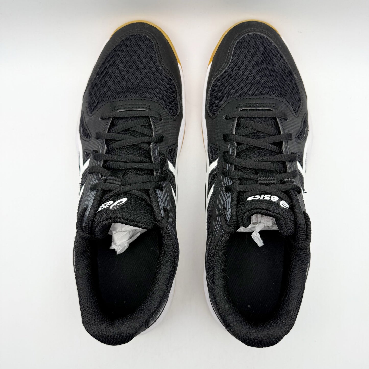 ASICS Womens Upcourt 6 Athletic Shoes US 11.5 EU 44 White Black Volleyball NIB