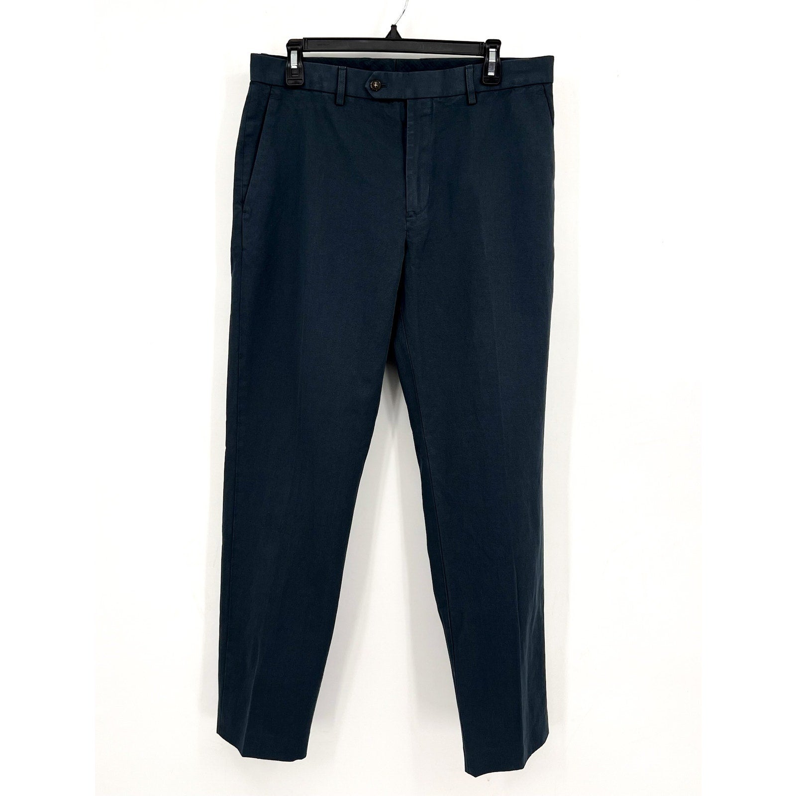 J.CREW Men's Chino Suit Pants 32x30 Blue Cotton-Linen Blend Slim Fit AX271 NWT