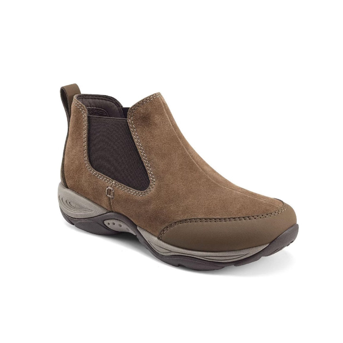 EASY SPIRIT Women's Exceed Ankle Chelsea Boots 6M Dark Brown Padded Insole NWOB