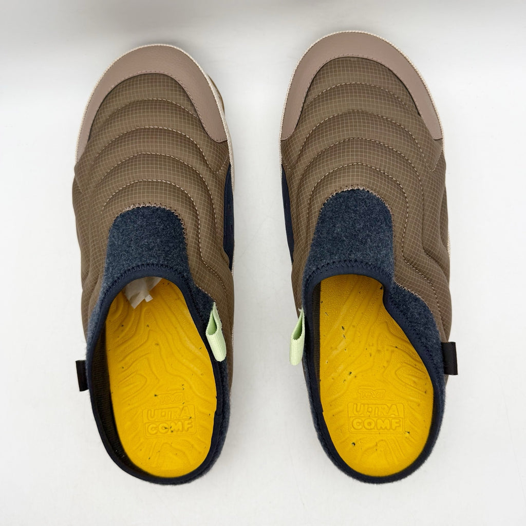 Teva Mens Reember Terrain Outdoor Slippers US 10 EU 43 Brown Slip On NIB