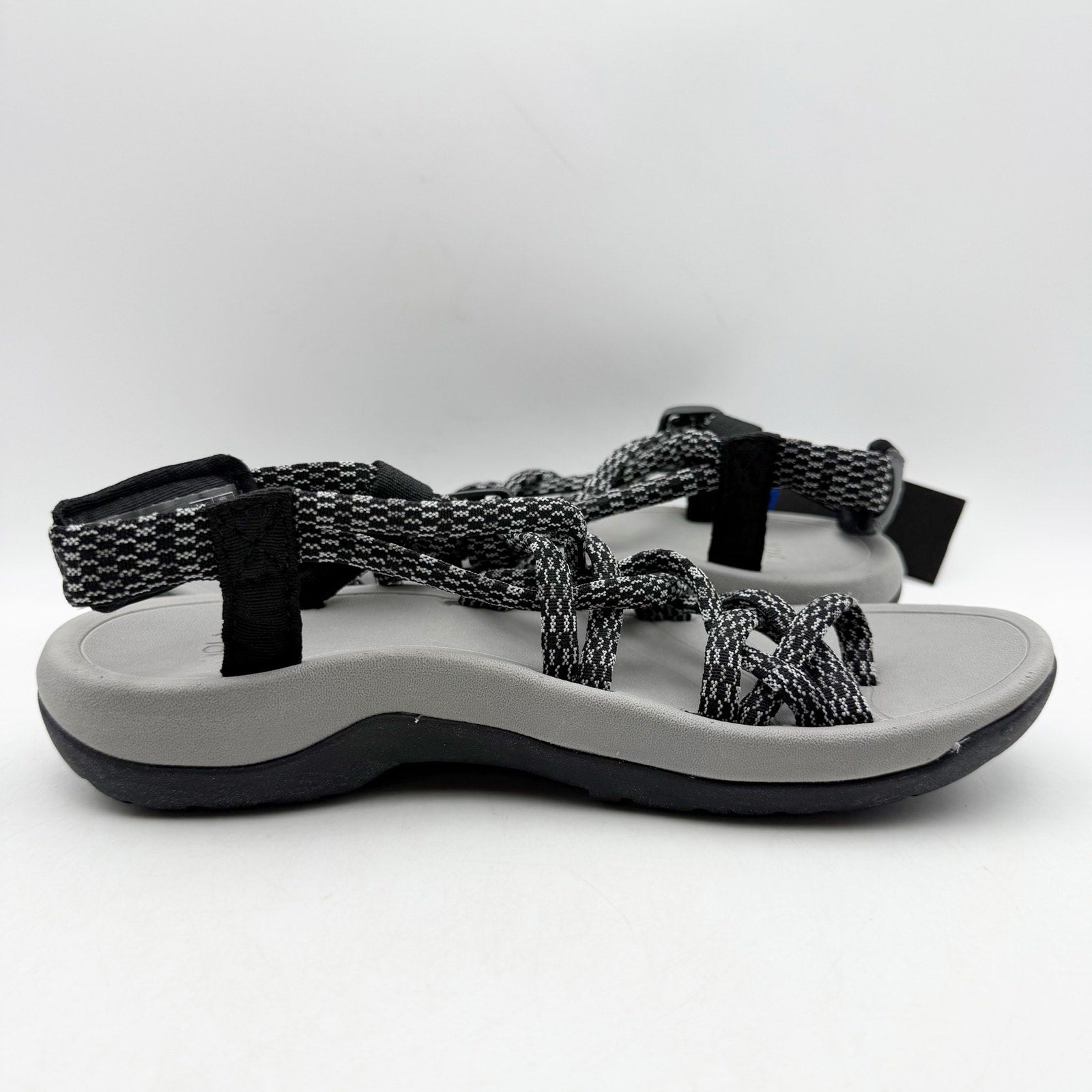 Viakix Womens Siena Hiking Sandals US 6 EU 37 Black Grey Water Resistant NIB