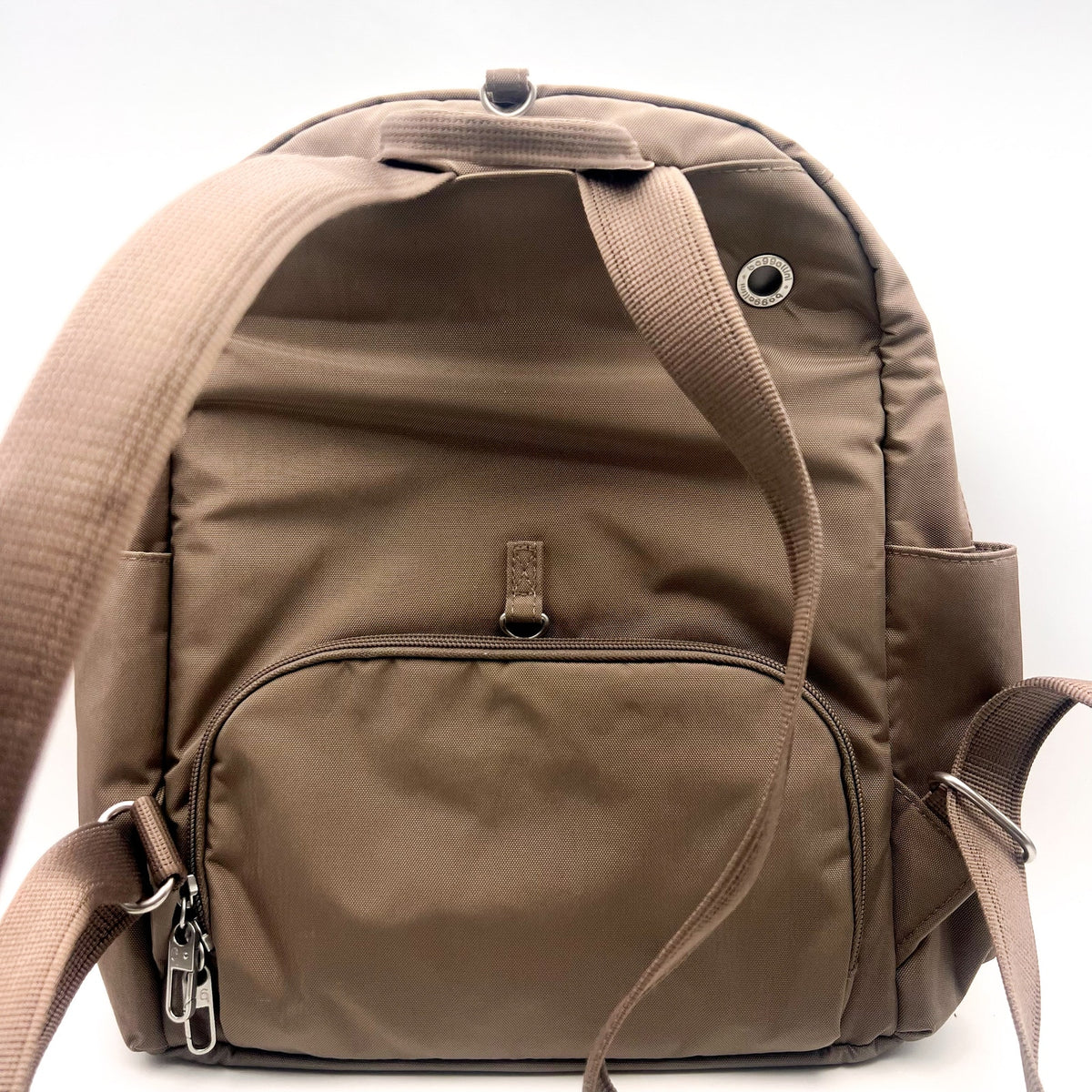 BAGGALLINI Securtex Anti-Theft Vacation Backpack Beige Portobello NWOT