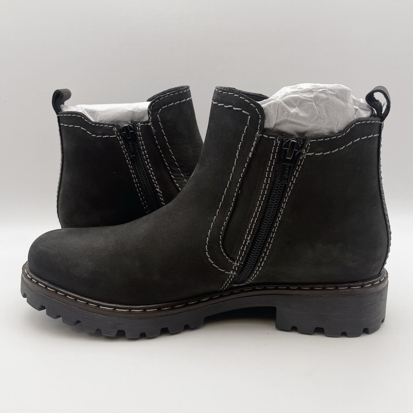 Josef Seibel Women's Marta 03 Boots Size US 8-8.5 EU 39 Black Leather